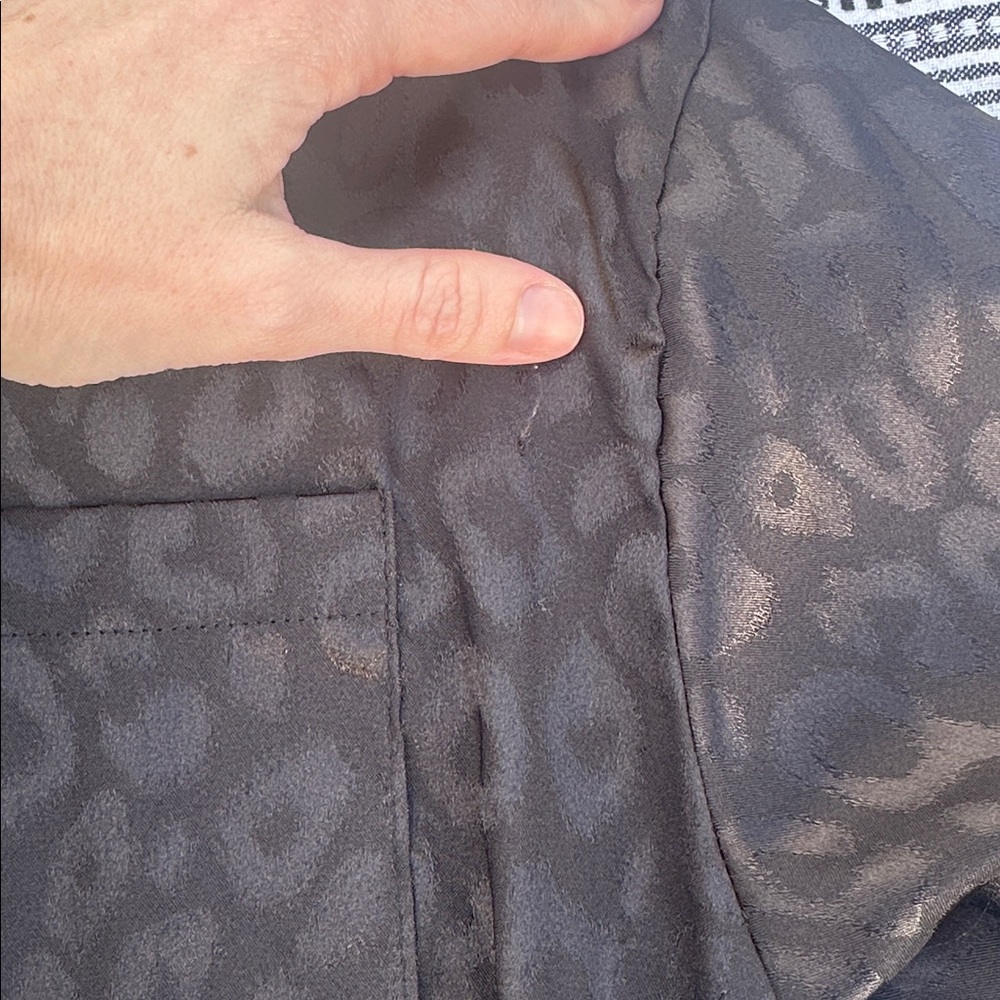 Satin Leopard Button Up - Picture 3 of 3